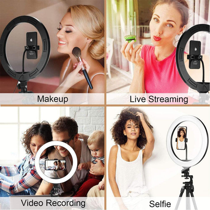 Compatible with Apple, Video Light, Dimmable Light, Selfie Led Ring Light, Usb Ring Light, With Tripod Frame Light - Mamofa Global Store