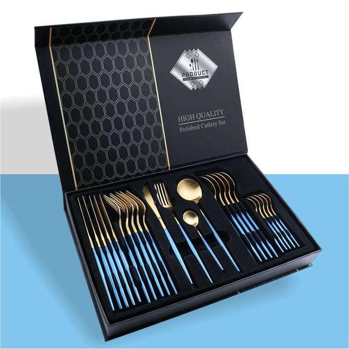 24 Piece Set Of 304 Stainless Steel Knife Gift Box - Mamofa Global Store