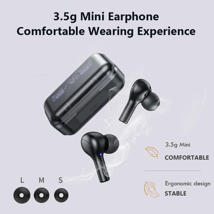 TWS Bluetooth Wireless Headphones LED Earphones Hifi Sports Waterproof Earbuds Bluetooth 5.0 Earphone Headset With Microphone - Mamofa Global Store