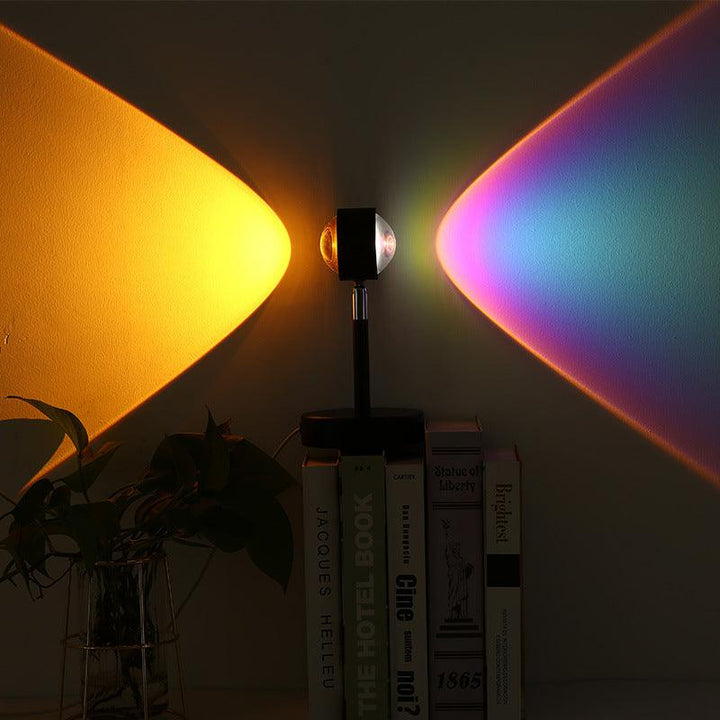 USB Dual-head Sunset Rainbow Projection Lamp Bedroom - Mamofa Global Store