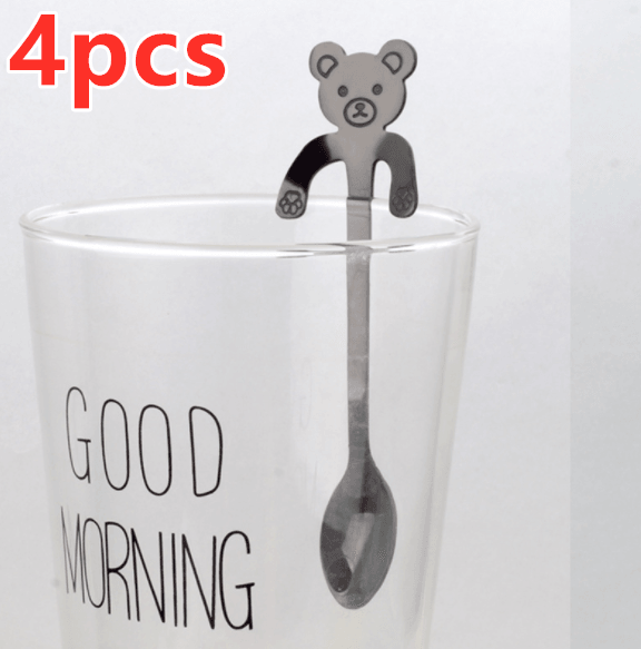 Coffee spoon, 304 creative stainless spoon, dessert spoon, cute cartoonhandle, hangingfeces coffee spoon - Mamofa Global Store