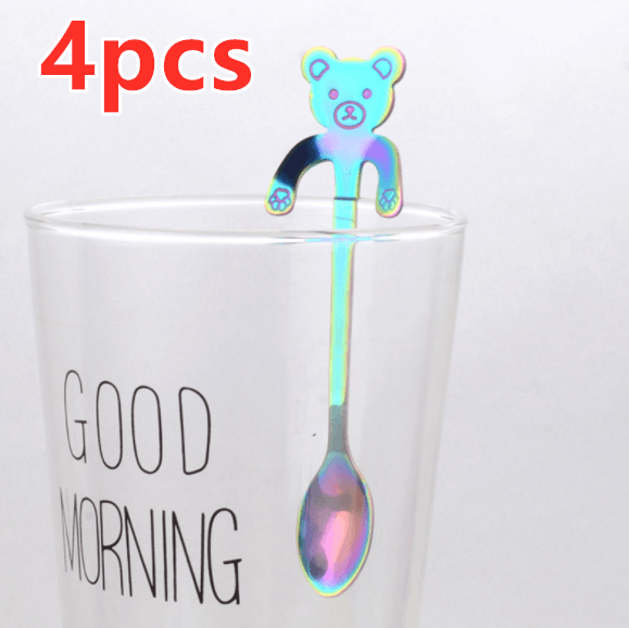 Coffee spoon, 304 creative stainless spoon, dessert spoon, cute cartoonhandle, hangingfeces coffee spoon - Mamofa Global Store