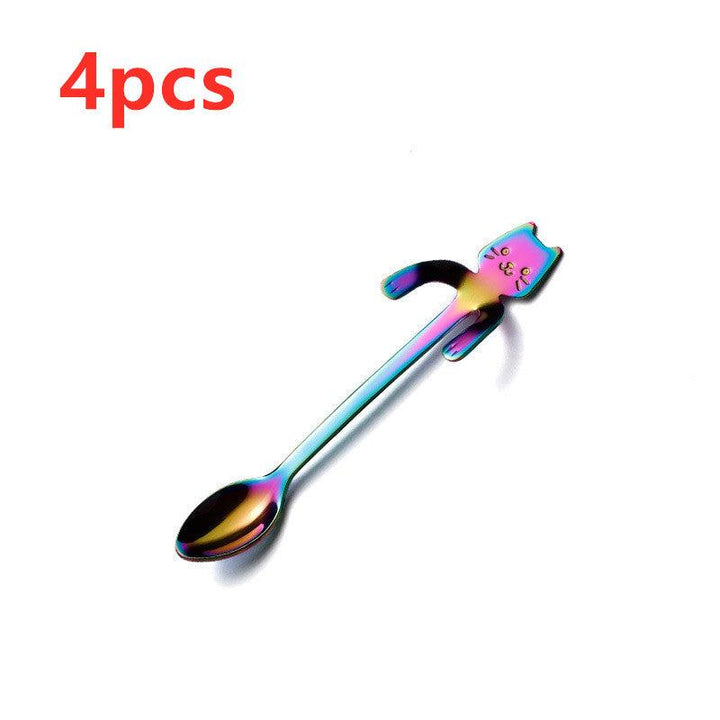 Coffee spoon, 304 creative stainless spoon, dessert spoon, cute cartoonhandle, hangingfeces coffee spoon - Mamofa Global Store