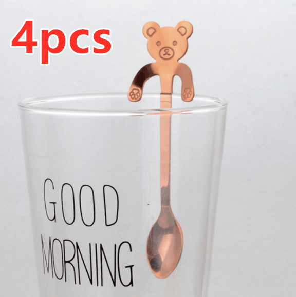 Coffee spoon, 304 creative stainless spoon, dessert spoon, cute cartoonhandle, hangingfeces coffee spoon - Mamofa Global Store