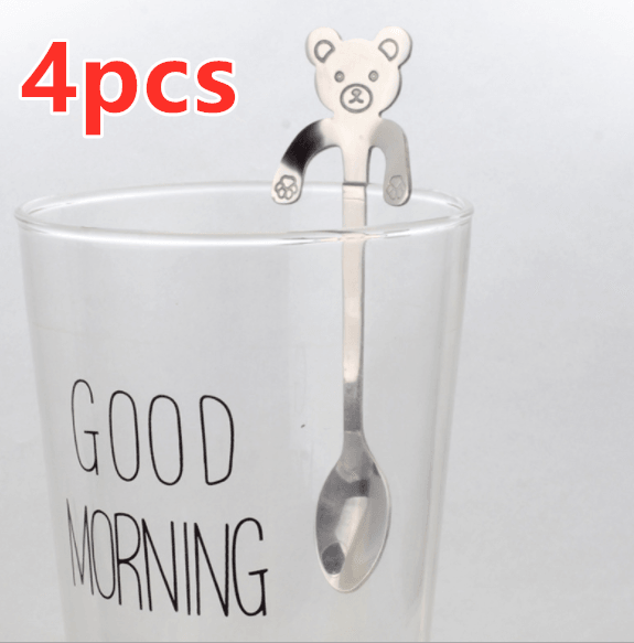 Coffee spoon, 304 creative stainless spoon, dessert spoon, cute cartoonhandle, hangingfeces coffee spoon - Mamofa Global Store