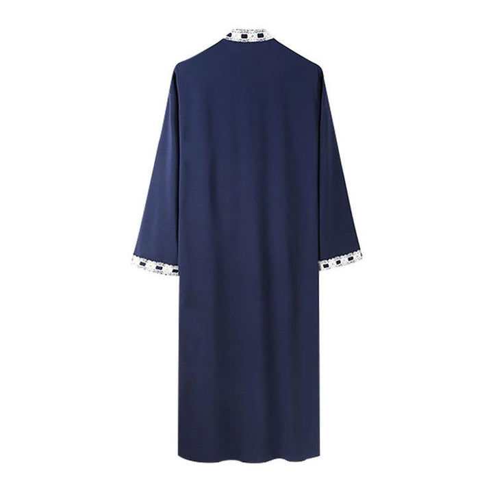 Long Blouse, Long-sleeved Solid Color Casual Wear Robe - Mamofa Global Store