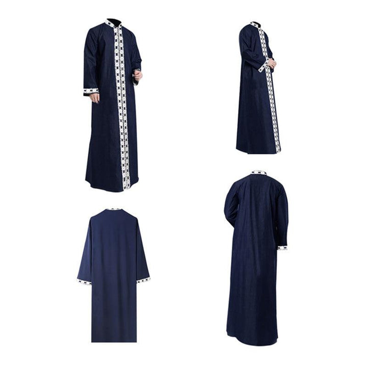 Long Blouse, Long-sleeved Solid Color Casual Wear Robe - Mamofa Global Store