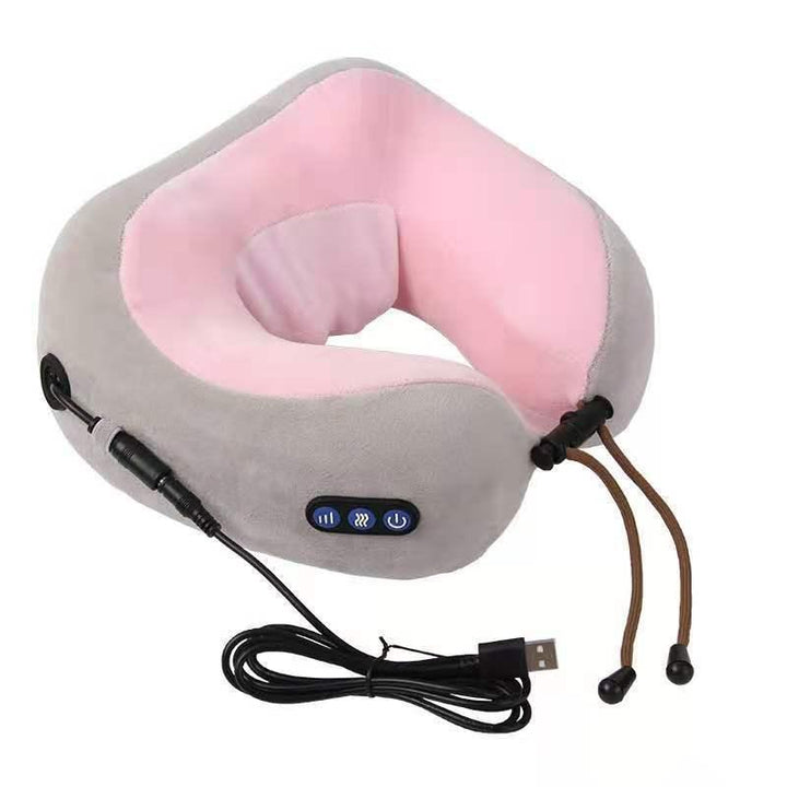 U Shaped Massage Pillow Neck Massage Device Electric Neck Massager Apparatus Shoulder Back Cervical Massager For Body Relaxation - Mamofa Global Store