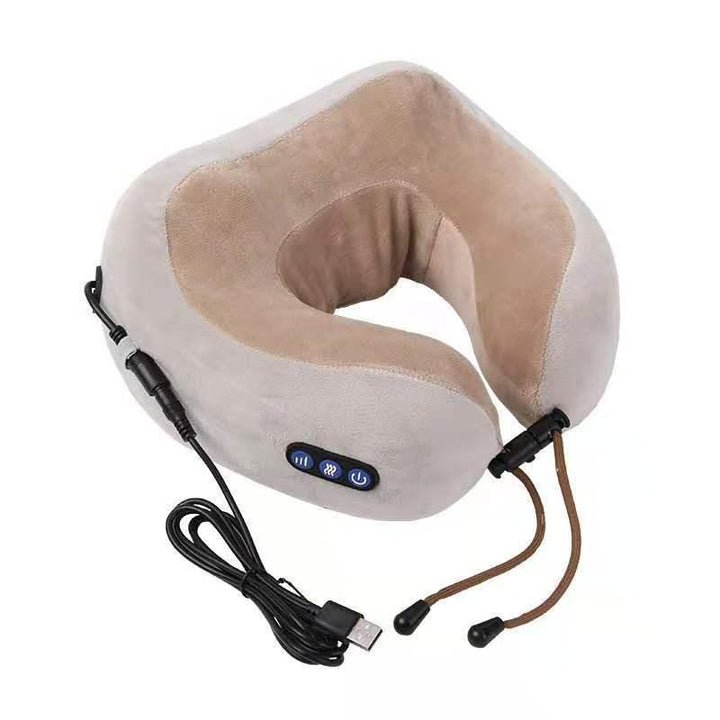 U Shaped Massage Pillow Neck Massage Device Electric Neck Massager Apparatus Shoulder Back Cervical Massager For Body Relaxation - Mamofa Global Store