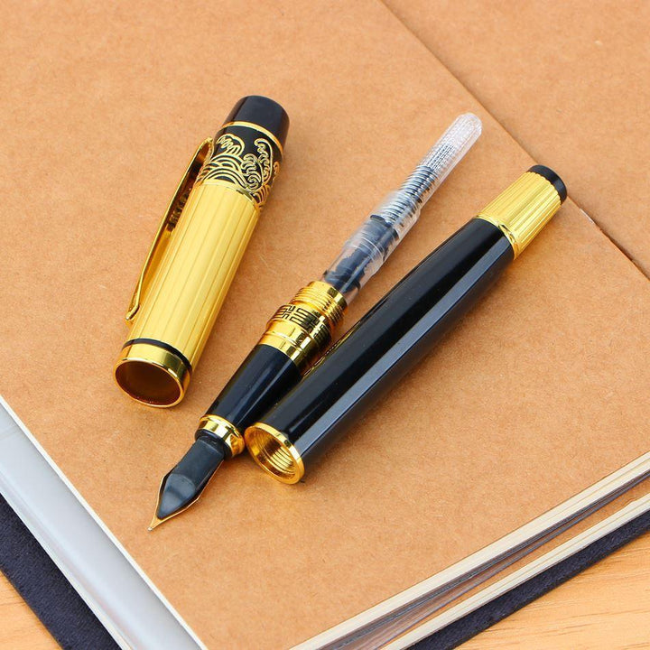 Patterned Orb Pen Metal Fountain Pen - Mamofa Global Store