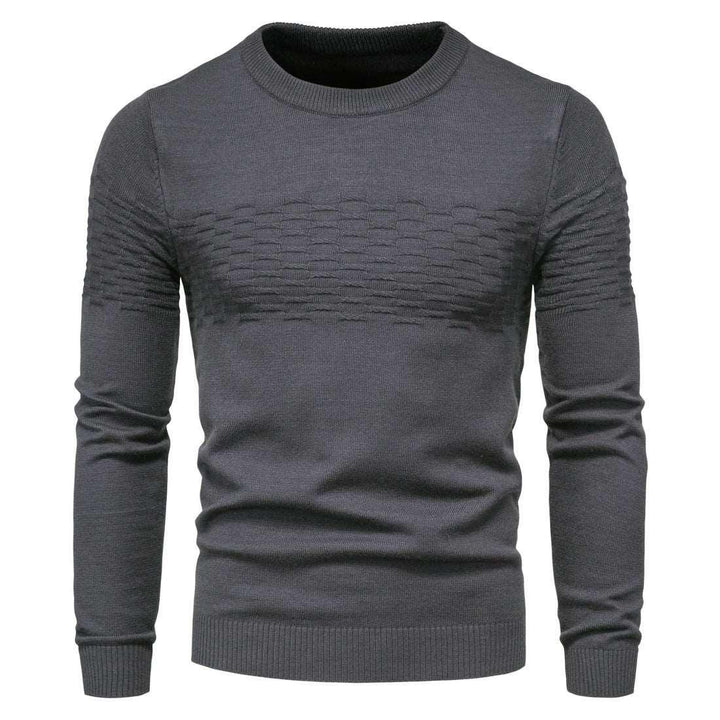 Men's casual slim pullover round neck bottoming shirt - Mamofa Global Store