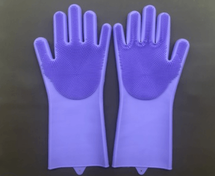 Silicone Heat-resistant Cleaning Brush Scrubbing Gloves - Mamofa Global Store