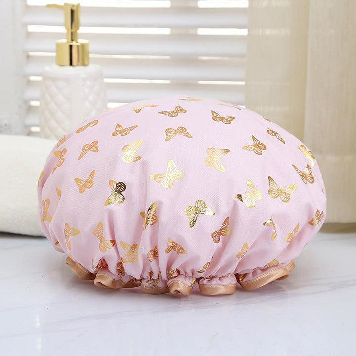 Gold-plated Bow Shower Cap Shower - Mamofa Global Store