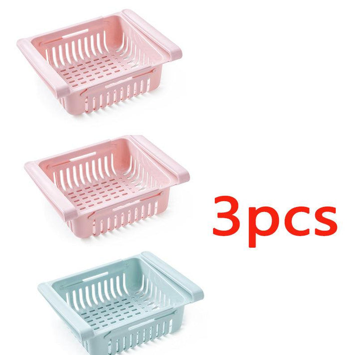 Refrigerator Storage Basket Stretchable Multifunction Kitchen Refrigerator Storage Box - Mamofa Global Store