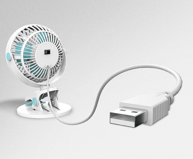 Mini Clip-on USB Desktop Fan - Mamofa Global Store