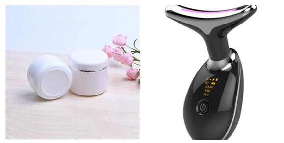 At-Home Neck Lift & Wrinkle Reducer: EMS Microcurrent & LED Photon Therapy - Mamofa Global Store