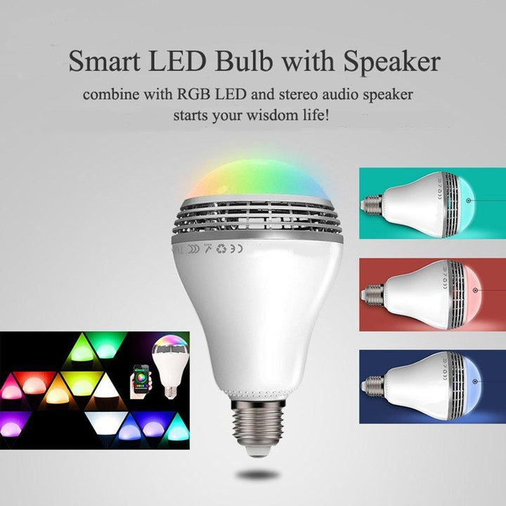 Creative Home LED Smart Bluetooth Speaker E27 Bulb Light - Mamofa Global Store