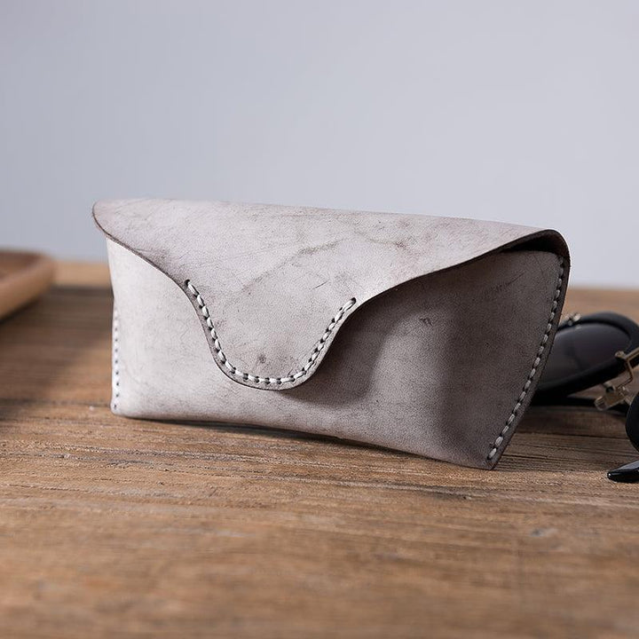 Fog Wax Leather Glasses Case Manual Sewing - Mamofa Global Store