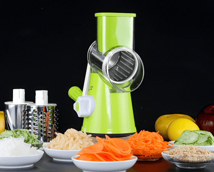 Manual Kitchen Accessories Multifunctional Round Mandoline Potato Slicer Vegetable Cutter Slicer Cheese Kitchen Gadgets - Mamofa Global Store