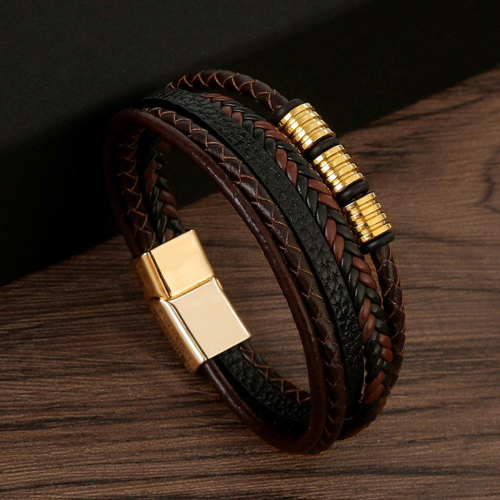 Stainless Steel Braided Bracelet Magnetic Buckle - Mamofa Global Store