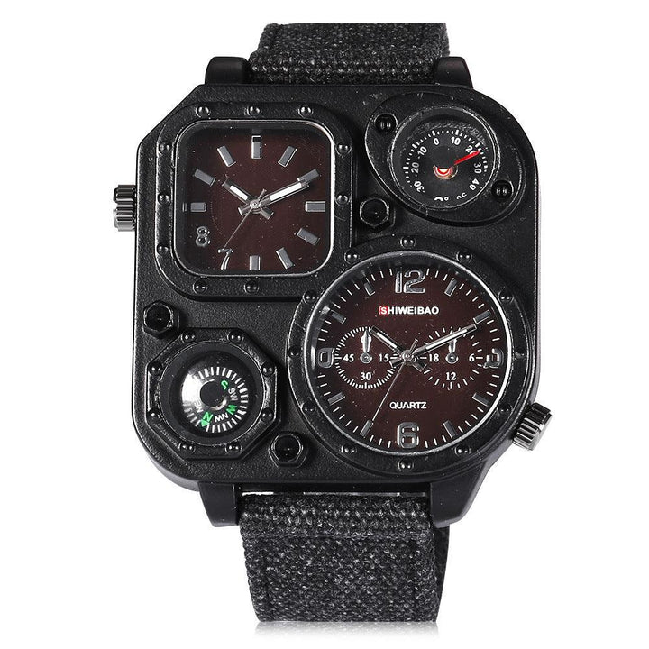 Men's Military Watch Multi-time Zone Personalized Dial - Mamofa Global Store