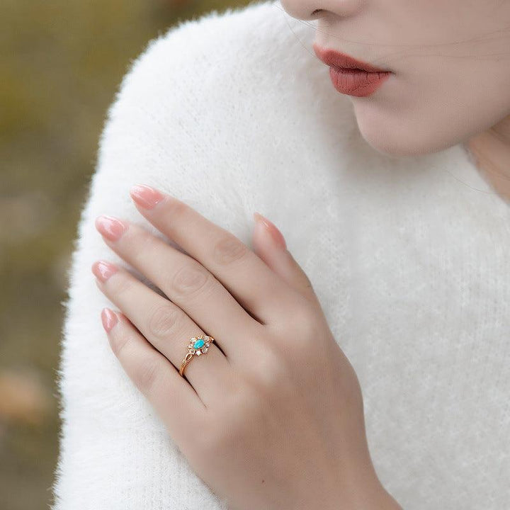 Women's Fashion Turquoise Ring Fashion - Mamofa Global Store