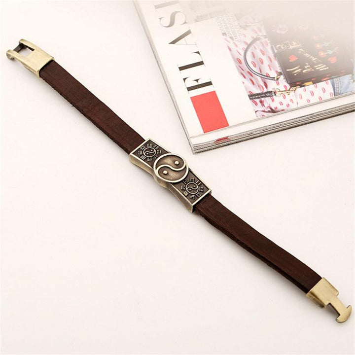 Women's Fashion Retro Alloy Cattle Leather Bracelet - Mamofa Global Store