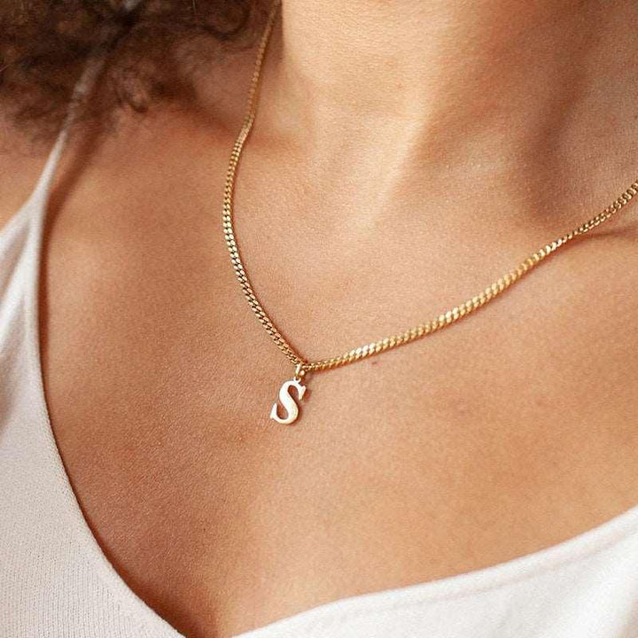 26 Letters All-Match 14K Stainless Steel Necklace - Mamofa Global Store