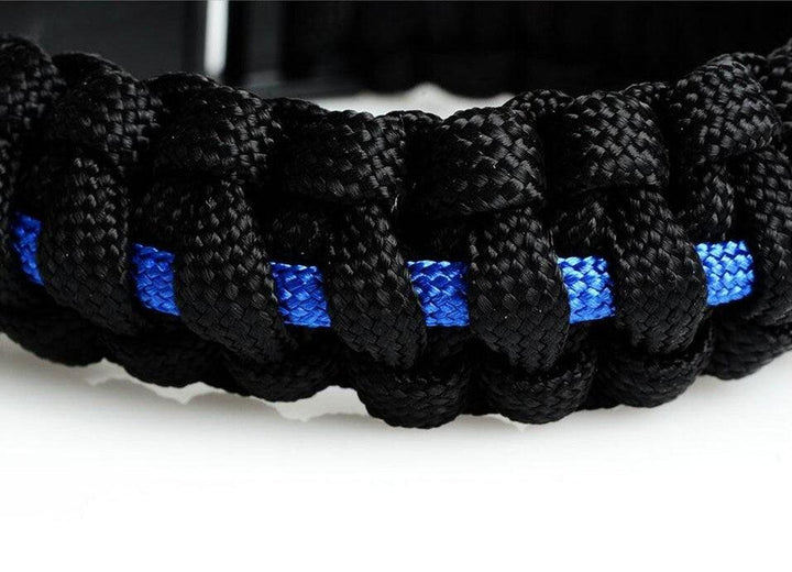 Men's And Women's Blue Line Paracord Bracelet - Mamofa Global Store