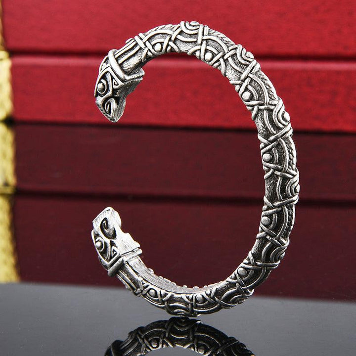 Exquisite Viking Aoding Crow Head Bracelet - Mamofa Global Store