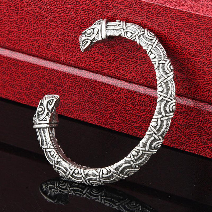 Exquisite Viking Aoding Crow Head Bracelet - Mamofa Global Store