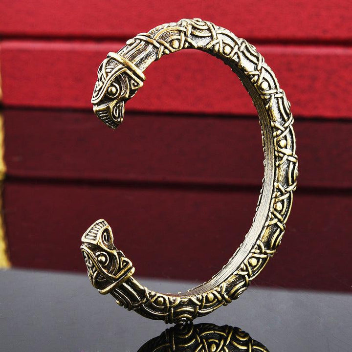 Exquisite Viking Aoding Crow Head Bracelet - Mamofa Global Store