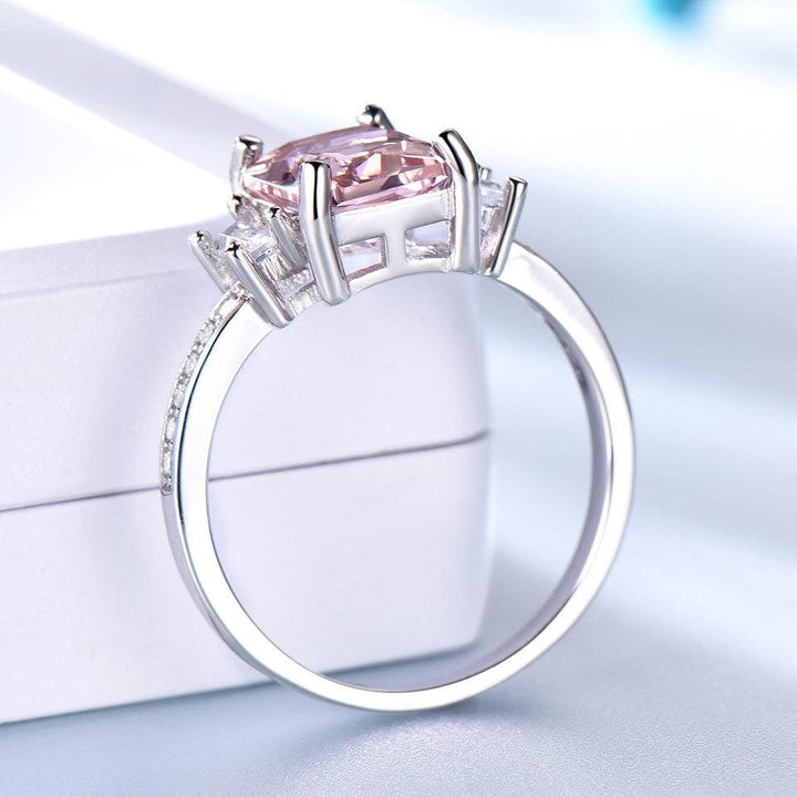 Square Fashion Design Morgan Stone Gemstone Ring - Mamofa Global Store