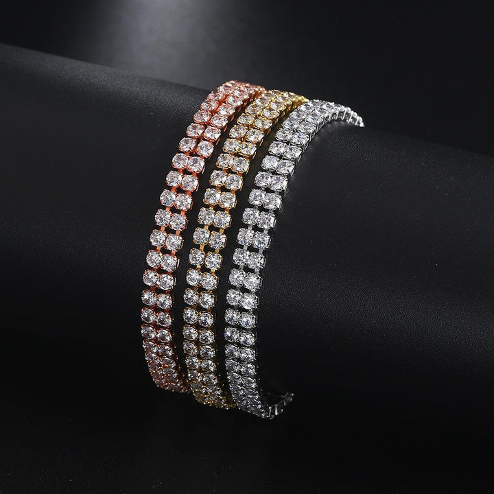 Fashion Double Row Zircon Bracelet For Women - Mamofa Global Store