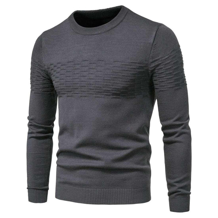 Men's casual slim pullover round neck bottoming shirt - Mamofa Global Store