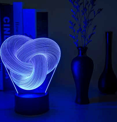 Twist Abstract LED 3D Night Light Touch Colorful Acrylic 3D Table Lamp Decoration Lighting Baby Sleeping Mood Lamp Best Gift - Mamofa Global Store