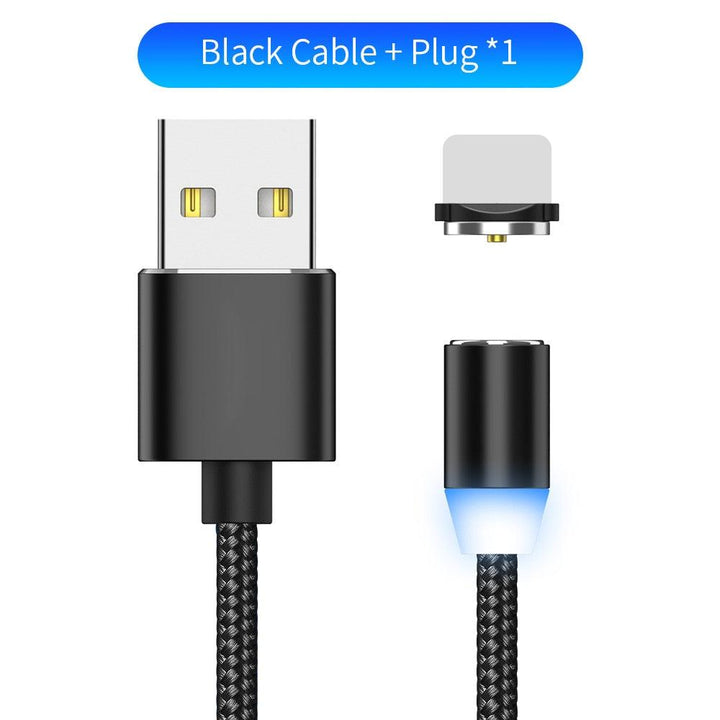 Compatible with Apple , YBD 1m magnetic LED charging cable - Mamofa Global Store