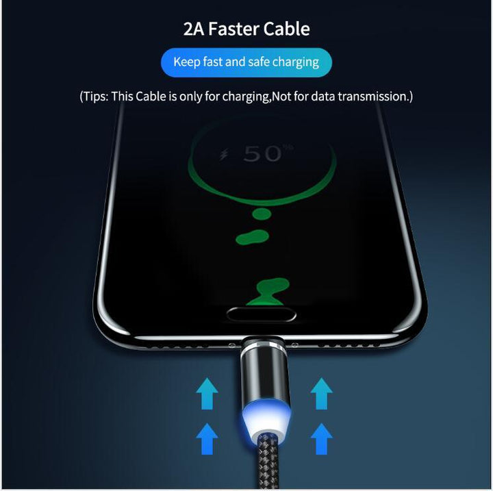 Compatible with Apple , YBD 1m magnetic LED charging cable - Mamofa Global Store