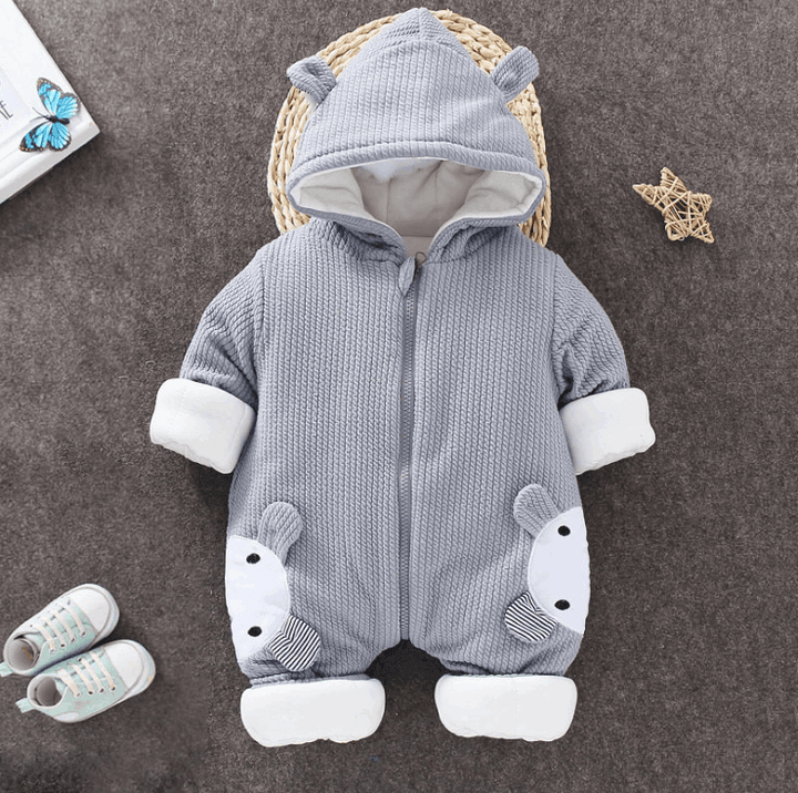 Autumn Winter Coat Jumpsuit Baby Clothing Newborn Snowsuit Boy Warm Romper Down Cotton Jackets Girl Snow clothes Bodysuit - Mamofa Global Store