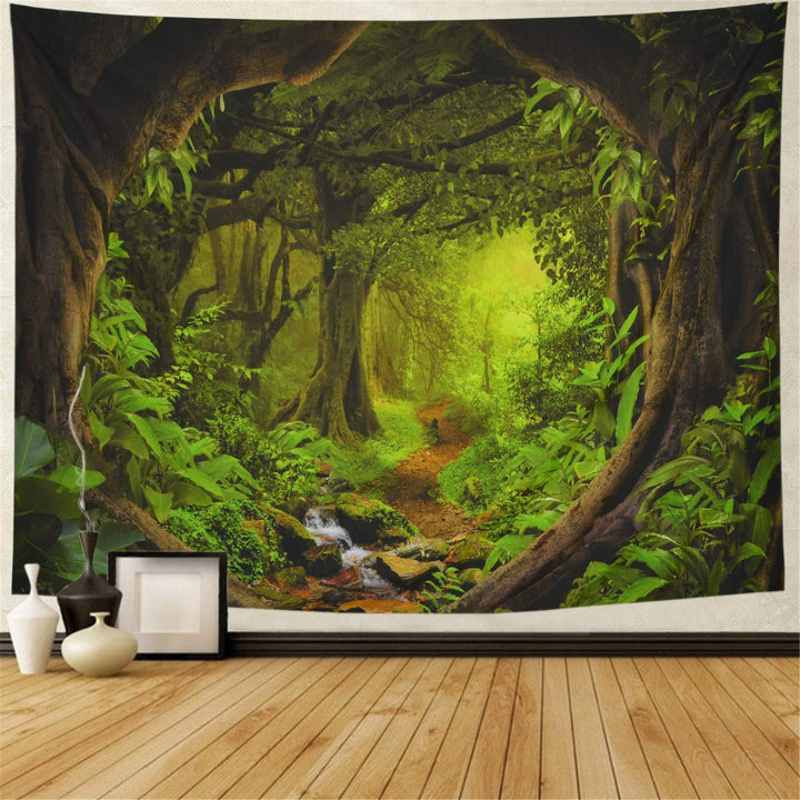 Big Tapestry Beautiful Natural Forest Large Wall Hanging Hippie Wall Hanging Bohemian Wall Tapestries Mandala Wall Art Decor - Mamofa Global Store