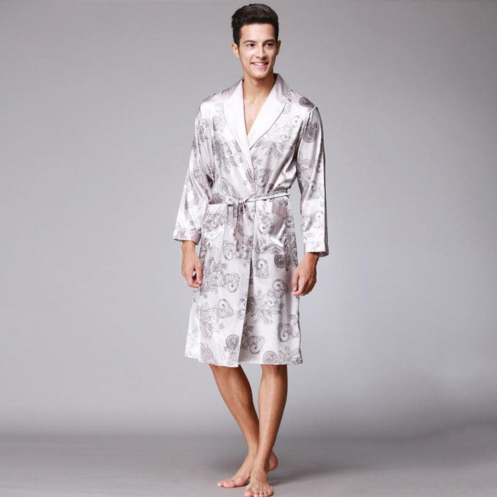 men silk robe - Mamofa Global Store