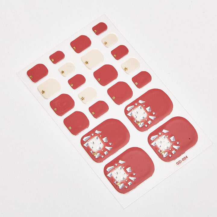 Nail stickers foot stickers 22 small stickers waterproof nail stickers foot nail stickers - Mamofa Global Store