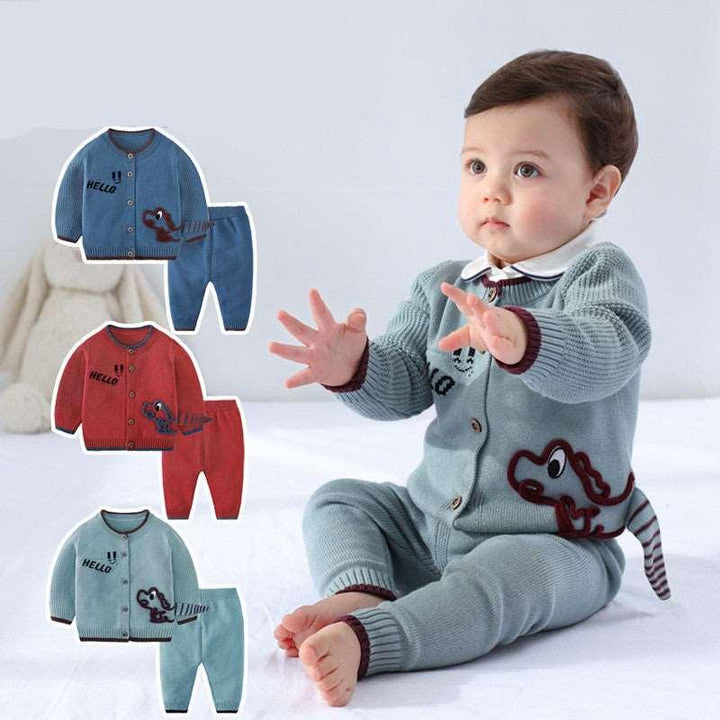 Children's Cardigan Suit Baby Outing Clothing - Mamofa Global Store