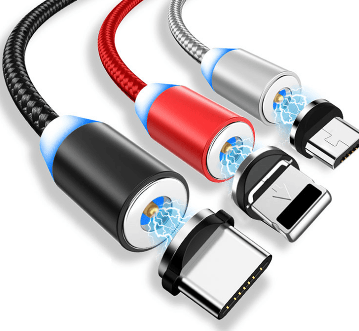 Compatible with Apple , YBD 1m magnetic LED charging cable - Mamofa Global Store