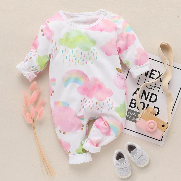 Colorful cloud baby one-piece clothes - Mamofa Global Store