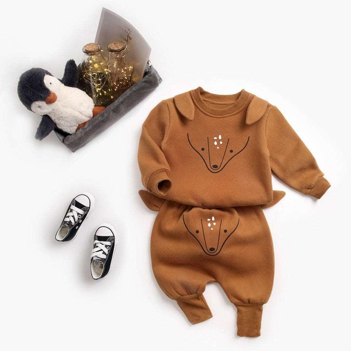 Baby Plus Velvet Sweater Suit - Mamofa Global Store