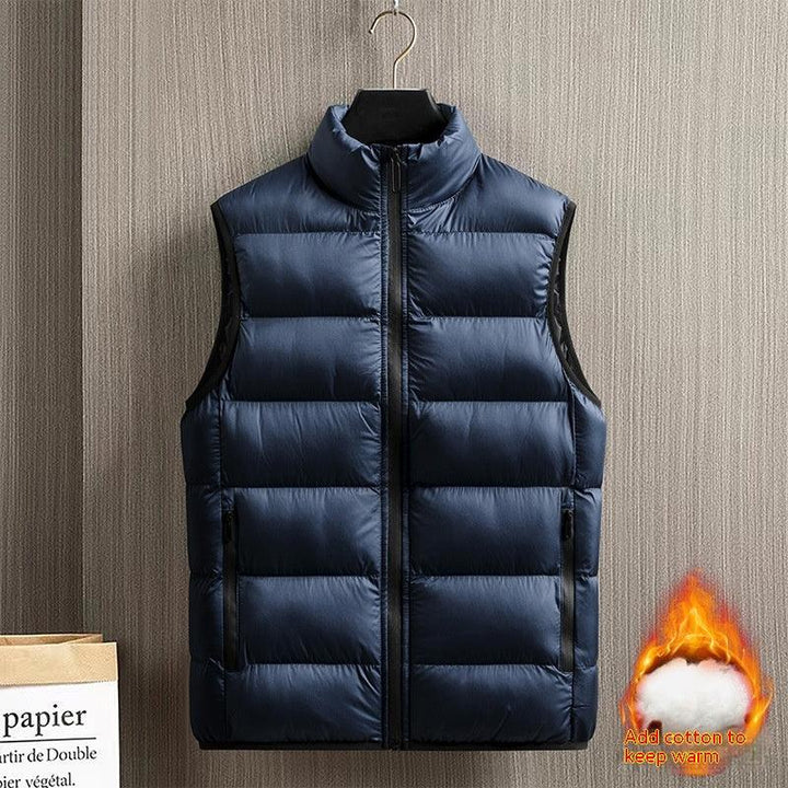 Down Jacket Vest Men's Coat Thickened Warm - Mamofa Global Store