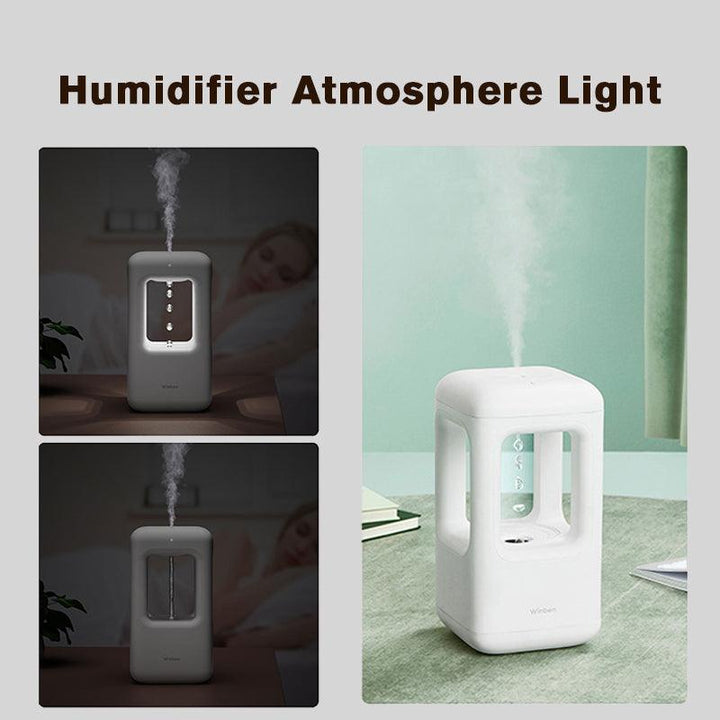 New Air Humidifier Home Quiet Bedroom Anti-Gravity Water Drop Humidifier Atmosphere Light - Mamofa Global Store