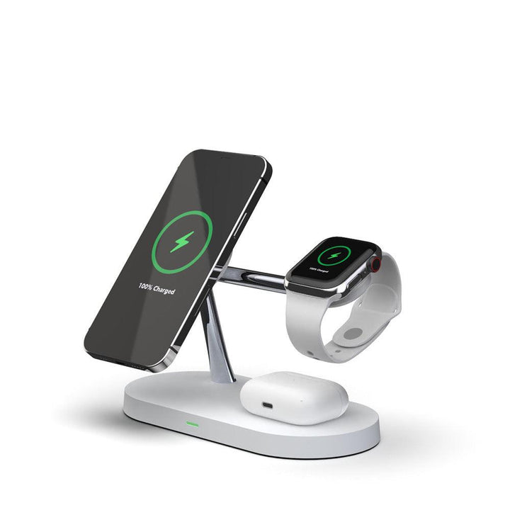 Three-in-one Smart Fast Charging 15W Fast Magnetic Wireless Charger - Mamofa Global Store