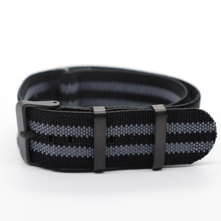 Black Canvas Nylon Strap With Elastic Strap - Mamofa Global Store